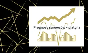 Wykresy prognozujące cenę 1 uncja platyny.