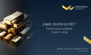 Stos sztabek złota, pytanie "Jakie złoto kupić?". Dowiedz się, gdzie kupować złoto i porównaj sztabki, monety i uncje.