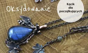 Oksydowanie biżuterii z labradorytem. Wspaniały naszyjnik i kolczyki w stylu rustykalnym.
