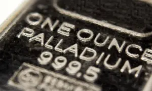 Sztabka palladu "ONE OUNCE 999.5". Sprawdź aktualną pallad cena za kg, by poznać wartość inwestycji.