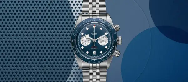 Niebieski chronograf Tudor z bransoletą, idealny dla najlepszych Tudorów. Plan emisji zegarka.